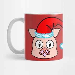 SANTA CLAUS PIGGY HEAD Mug